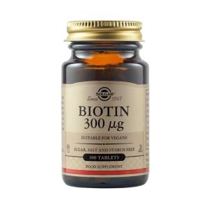 SOLGAR BIOTIN 300MCG X 100 TABLETS