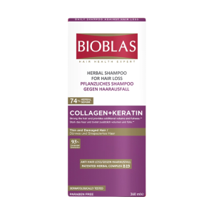 BIOBLAS COLLAGEN & KERATIN SHAMPOO 360 ML