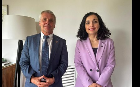Ambasadori gjerman vlerëson vendosmërinë e presidentes Osmani në mbrojtje të vlerave të BE-së
